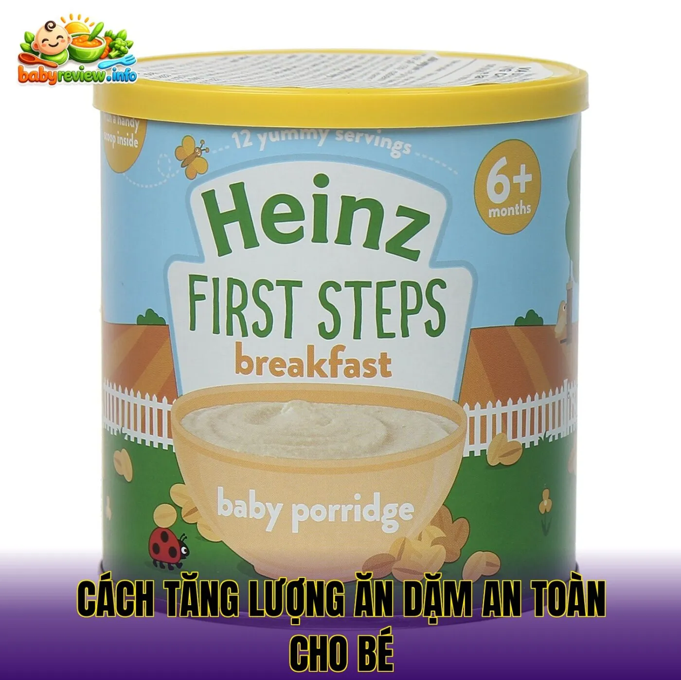 cách tăng lượng ăn dặm an toàn cho bé