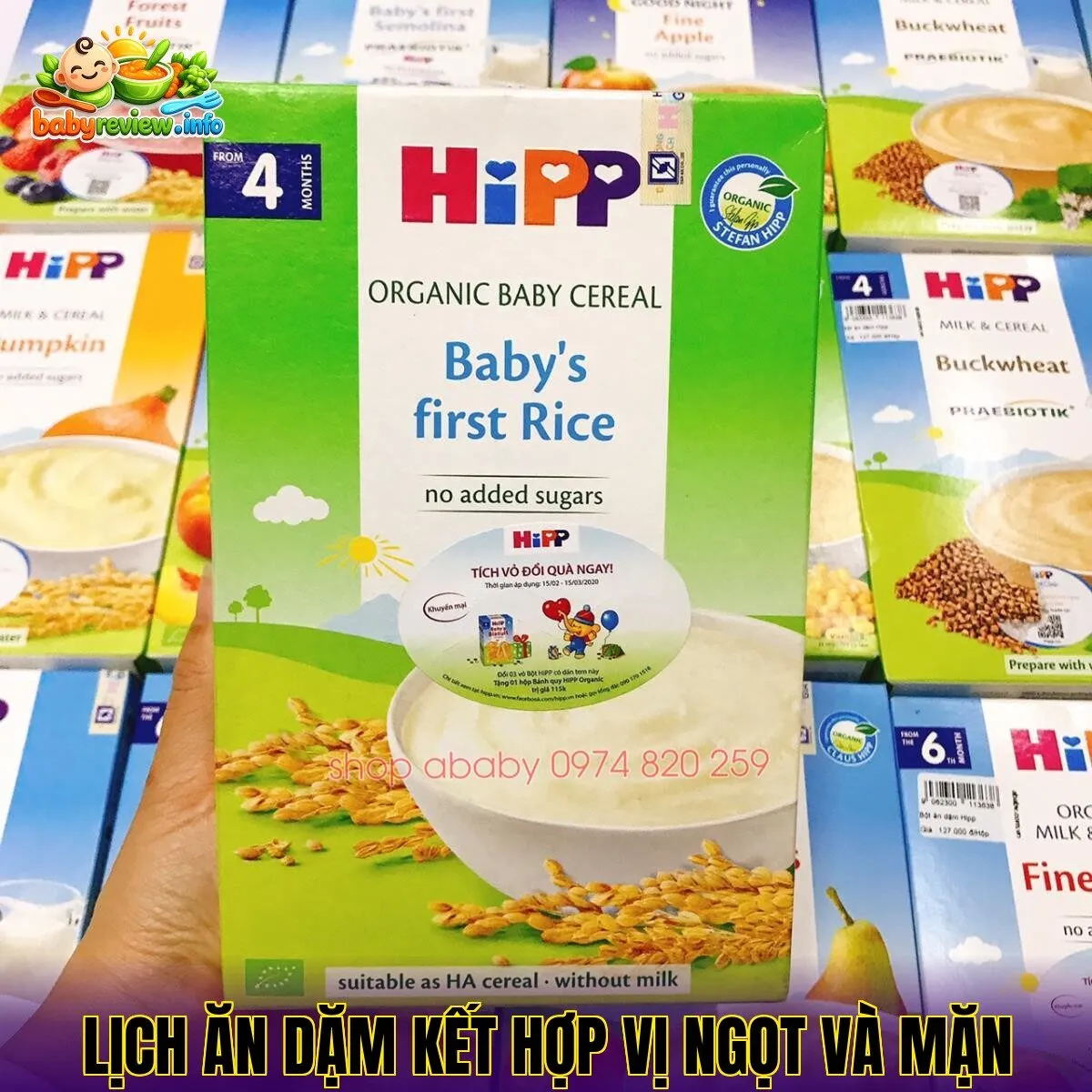lịch ăn dặm kết hợp vị ngọt và mặn