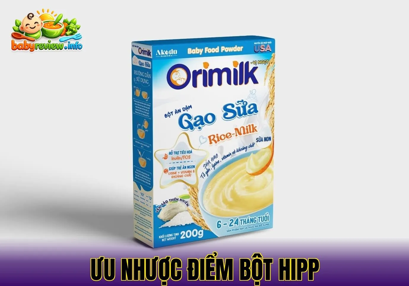 ưu nhược điểm bột Hipp