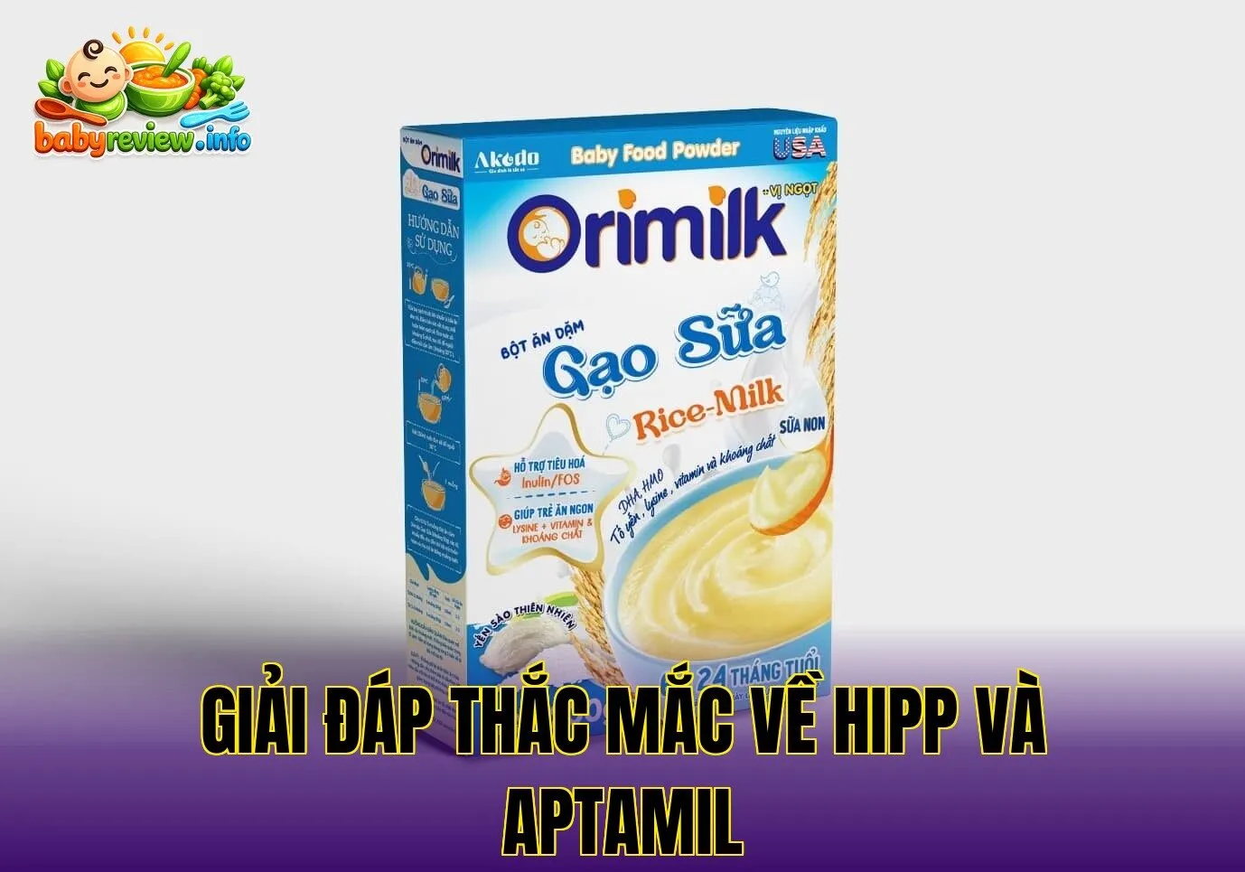 giải đáp thắc mắc về hipp và aptamil