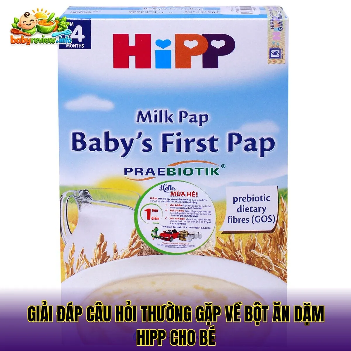 Giải đáp câu hỏi thường gặp về bột ăn dặm HiPP cho bé
