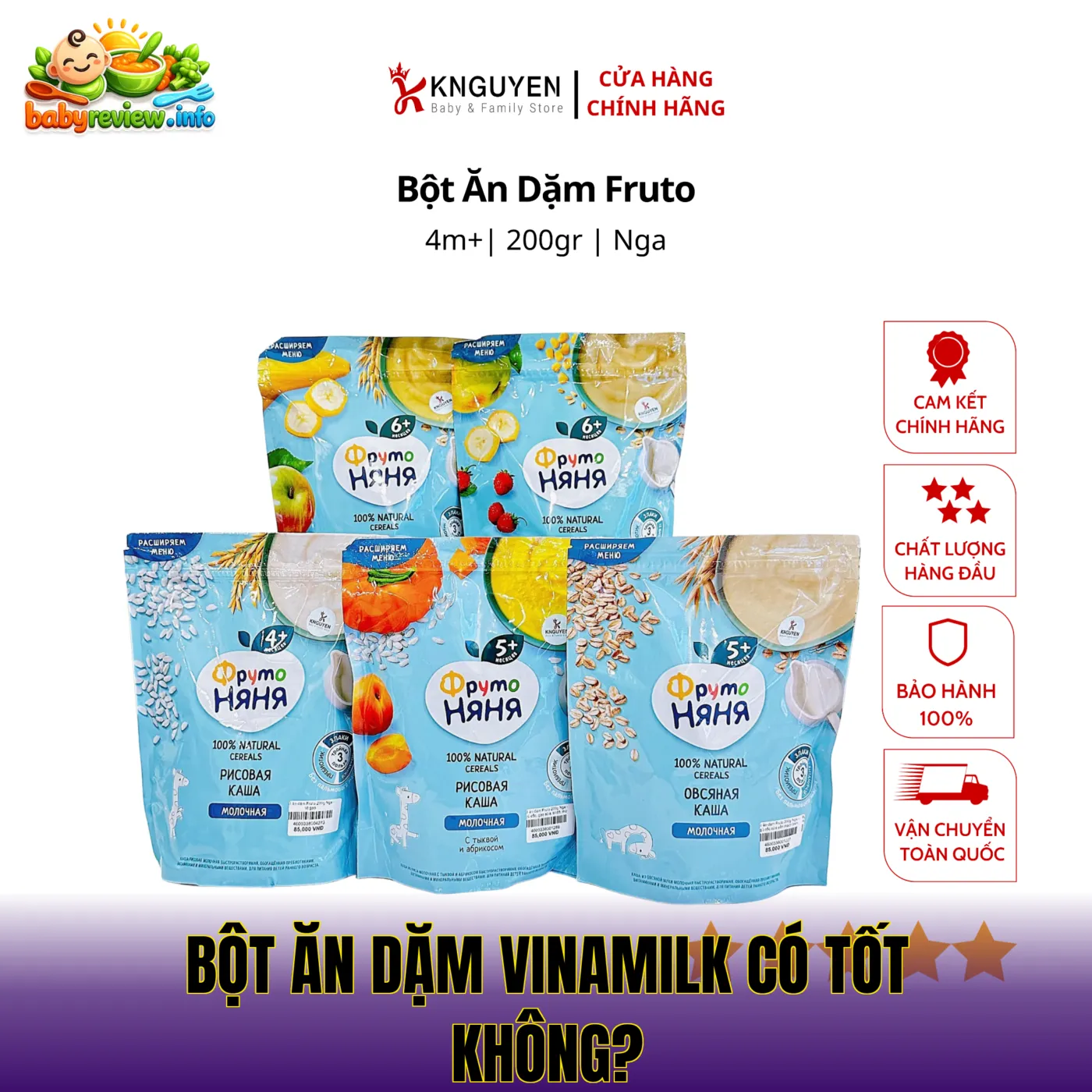 Bột ăn dặm Vinamilk có tốt không?