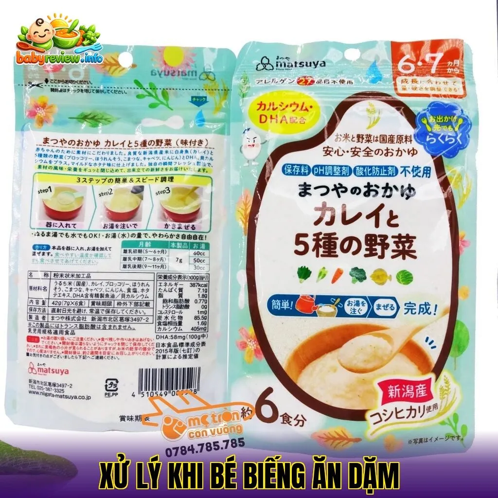 xử lý khi bé biếng ăn dặm