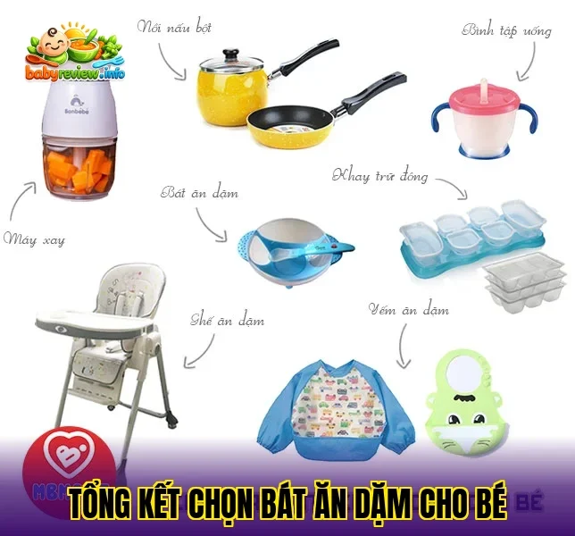 Tổng kết chọn bát ăn dặm cho bé
