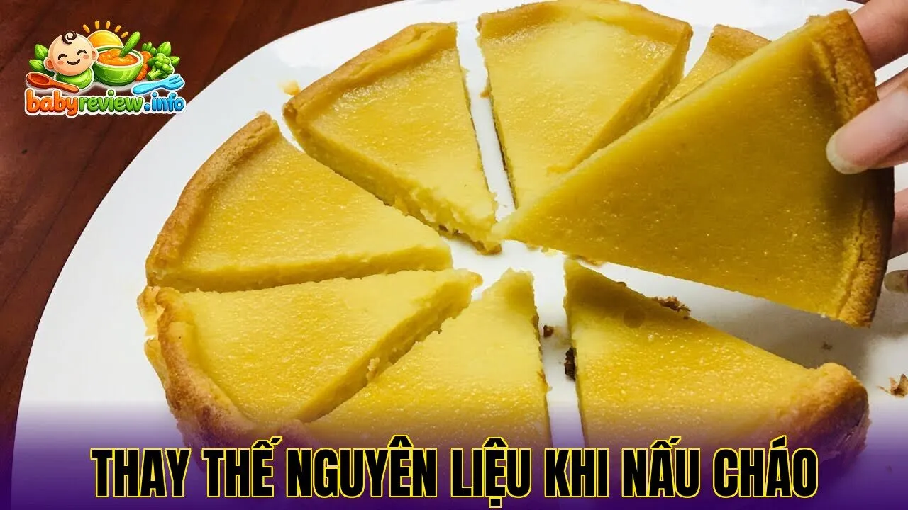 thay thế nguyên liệu khi nấu cháo
