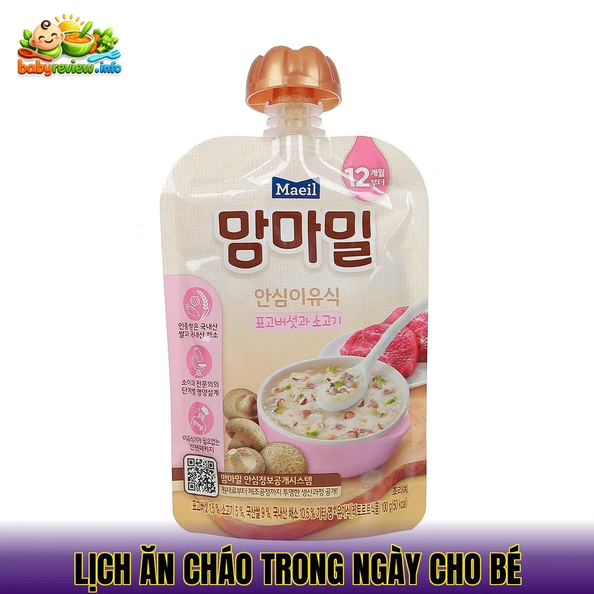 lịch ăn cháo trong ngày cho bé