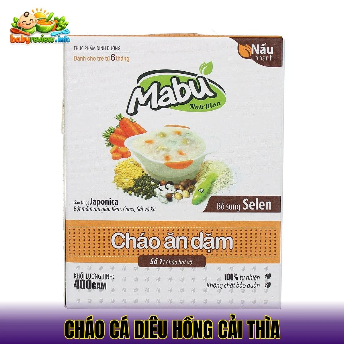 cháo cá diêu hồng cải thìa
