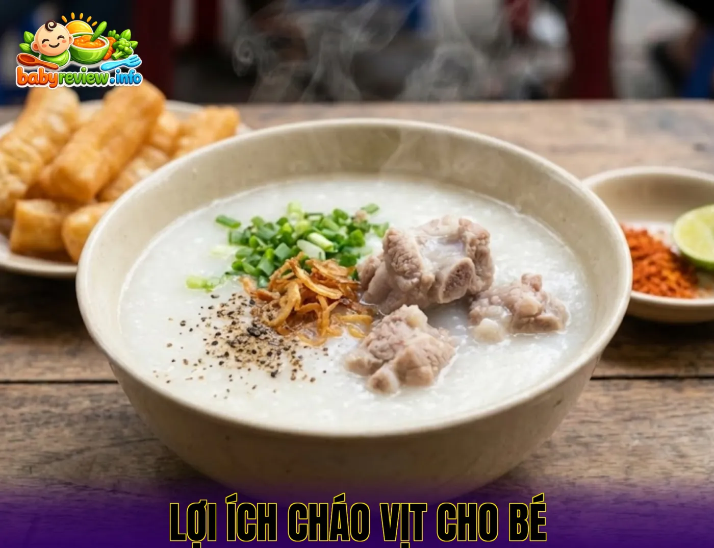 lợi ích cháo vịt cho bé
