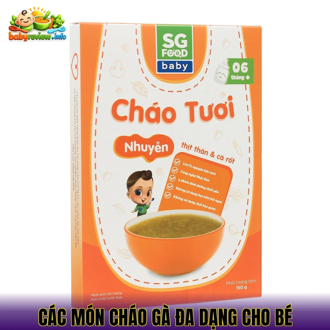 các món cháo gà đa dạng cho bé