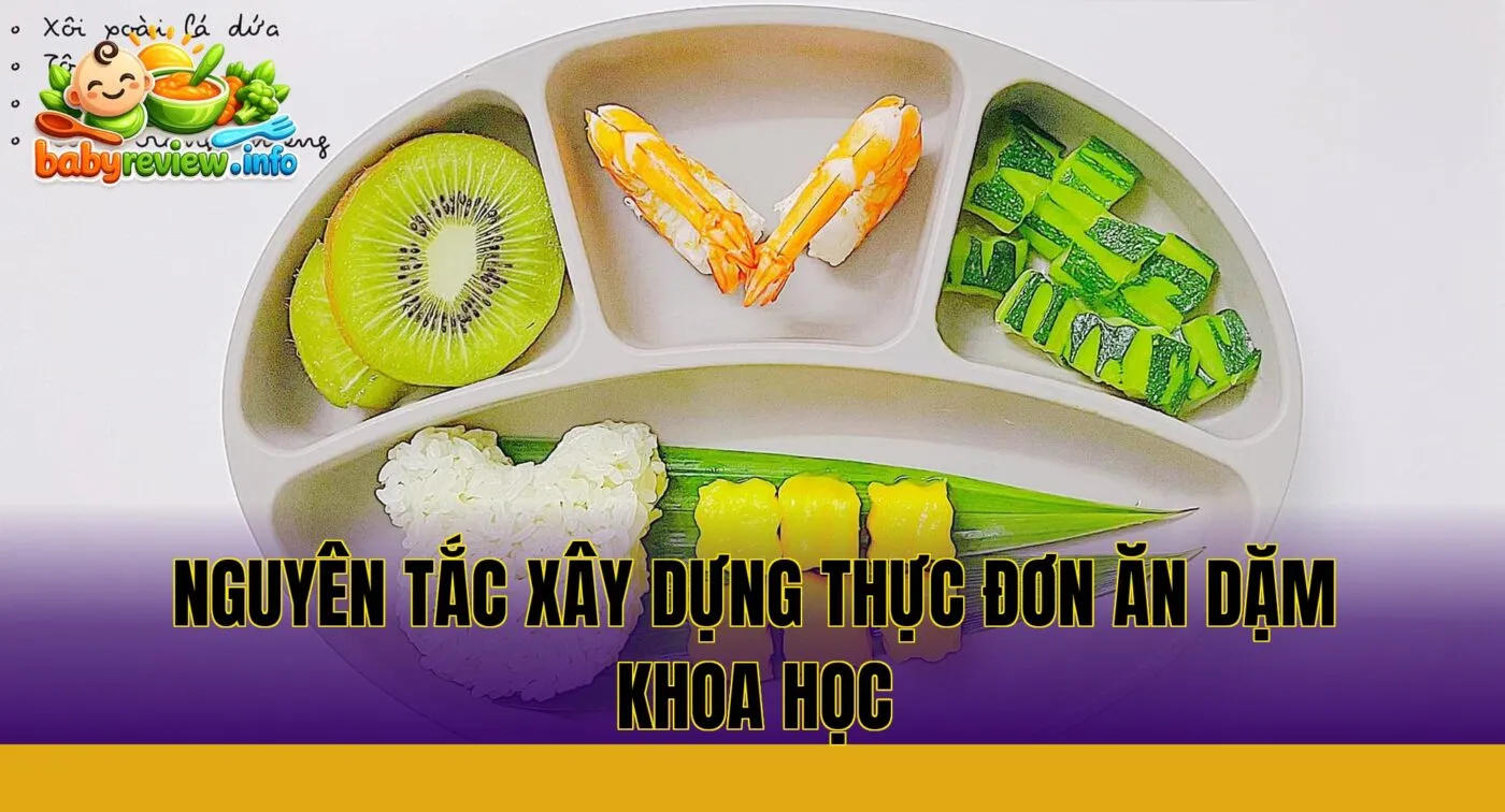 nguyên tắc xây dựng thực đơn ăn dặm khoa học