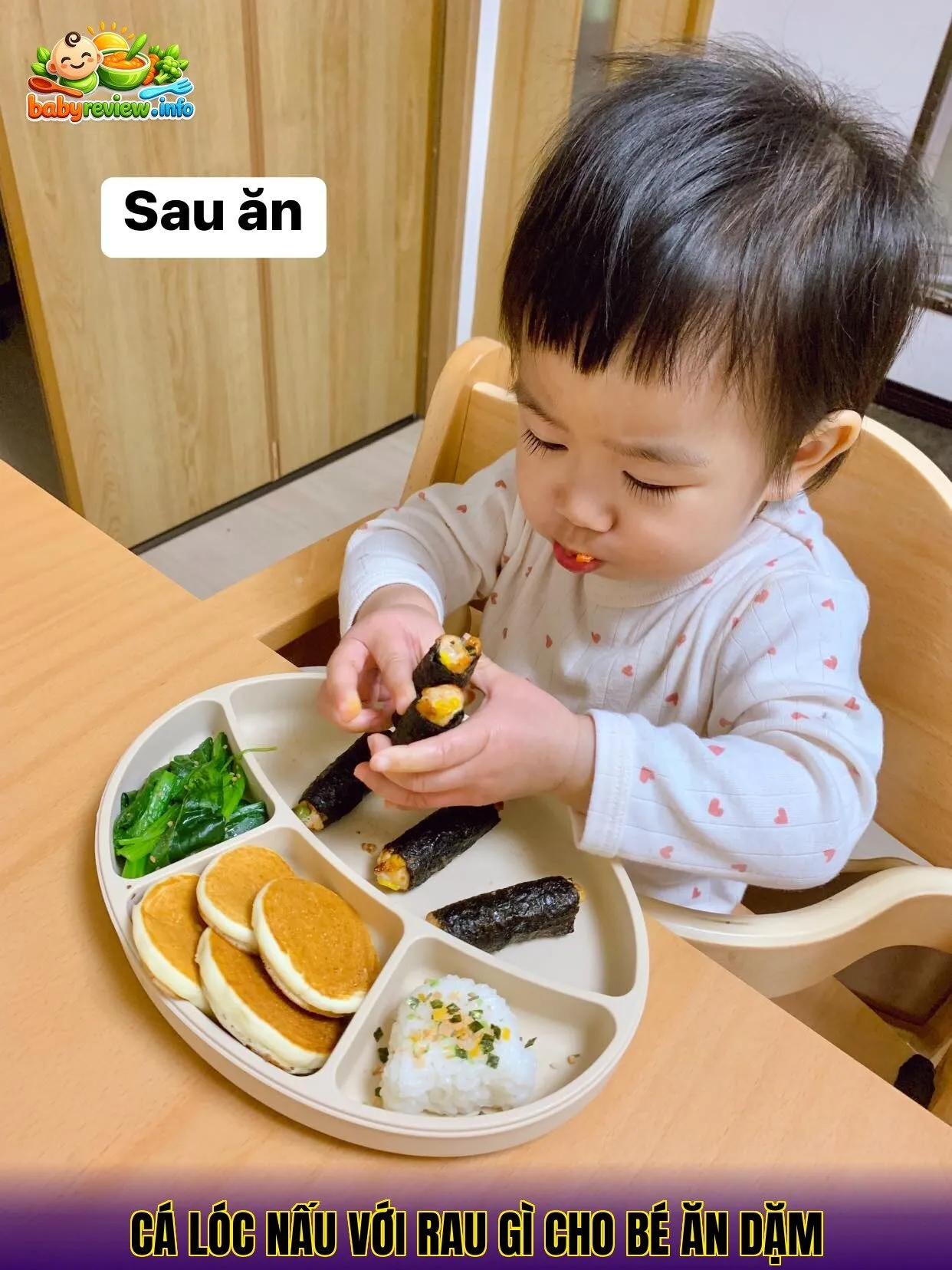 Cá lóc nấu với rau gì cho bé ăn dặm