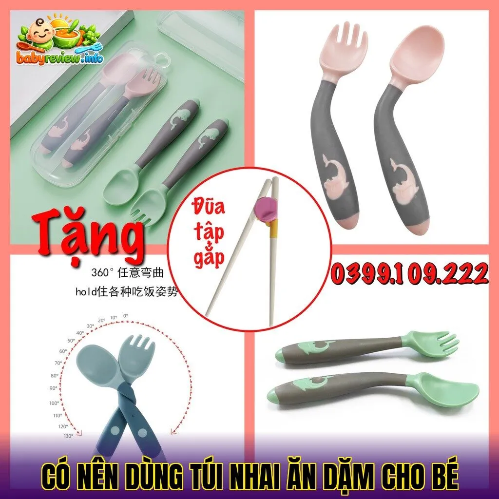 Có nên dùng túi nhai ăn dặm cho bé