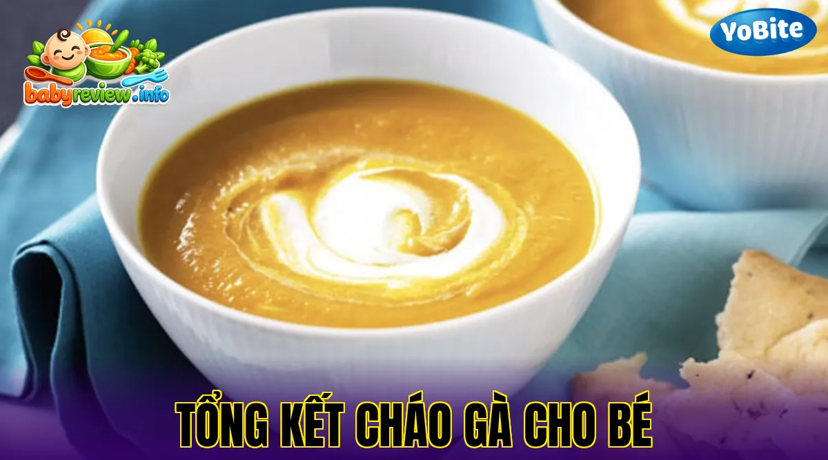 tổng kết cháo gà cho bé