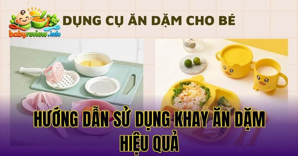 Hướng dẫn sử dụng khay ăn dặm hiệu quả
