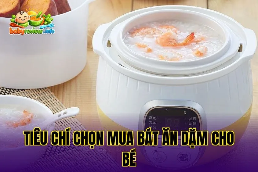 Tiêu chí chọn mua bát ăn dặm cho bé