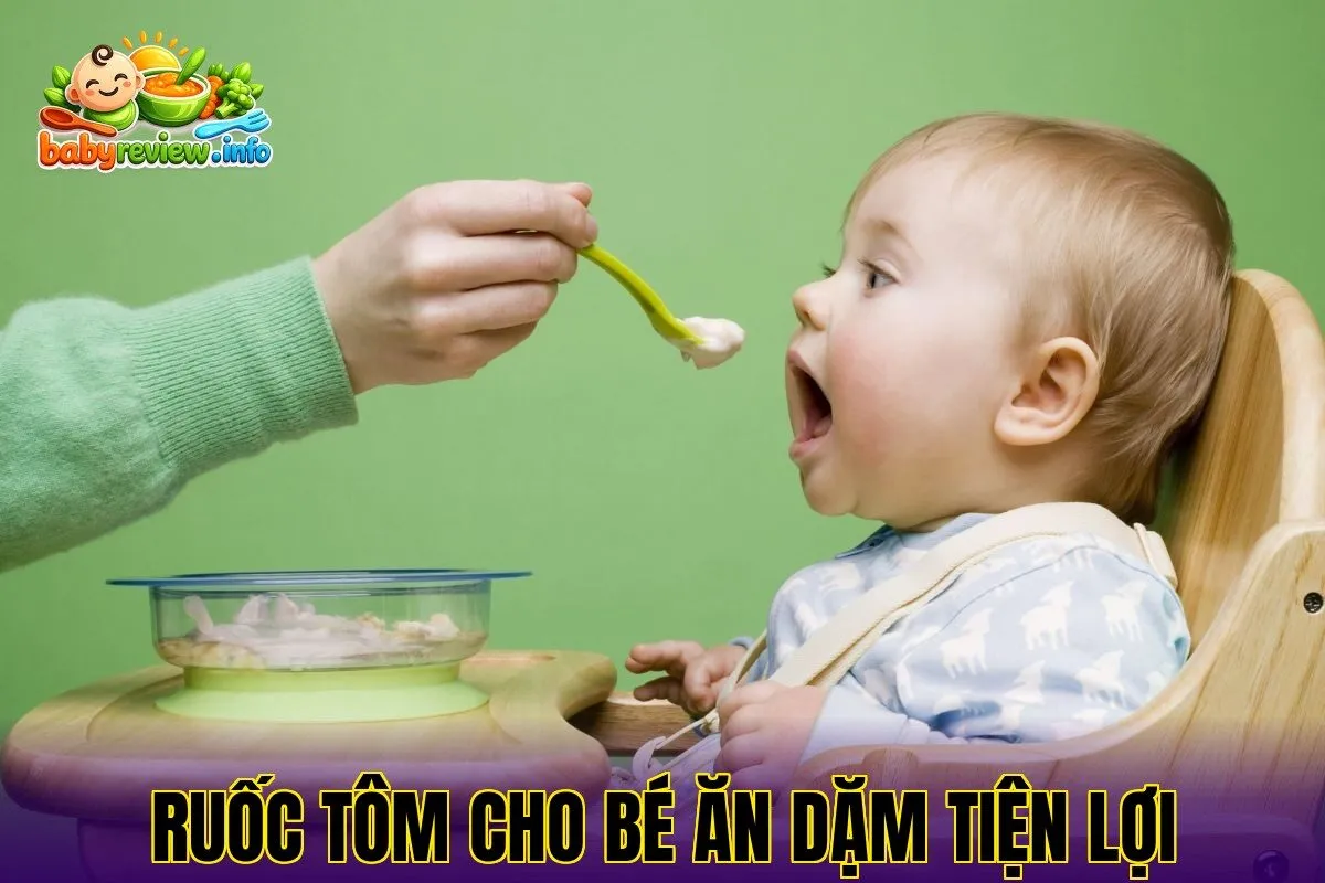 ruốc tôm cho bé ăn dặm tiện lợi