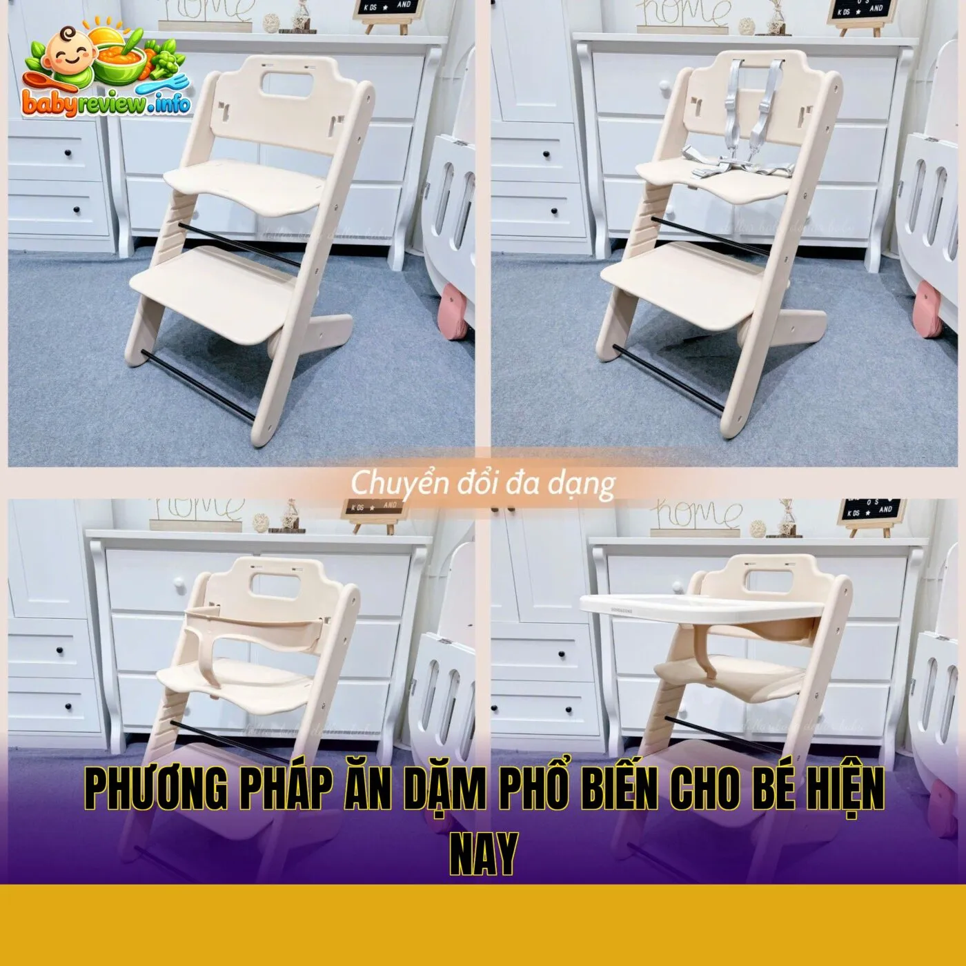 phương pháp ăn dặm phổ biến cho bé hiện nay