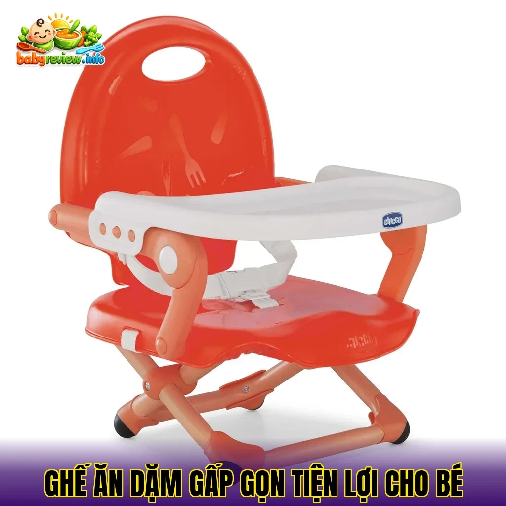 Ghế ăn dặm gấp gọn tiện lợi cho bé