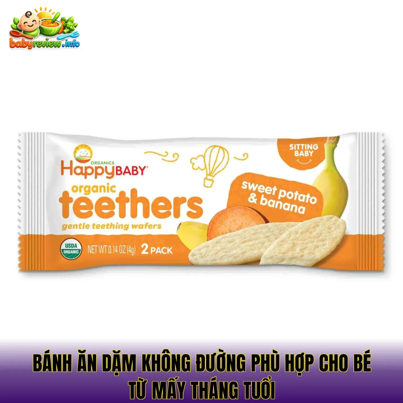 Bánh ăn dặm không đường phù hợp cho bé từ mấy tháng tuổi