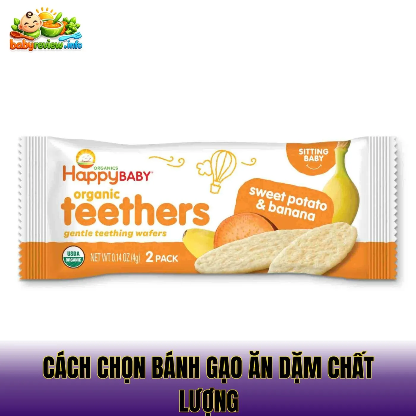 cách chọn bánh gạo ăn dặm chất lượng
