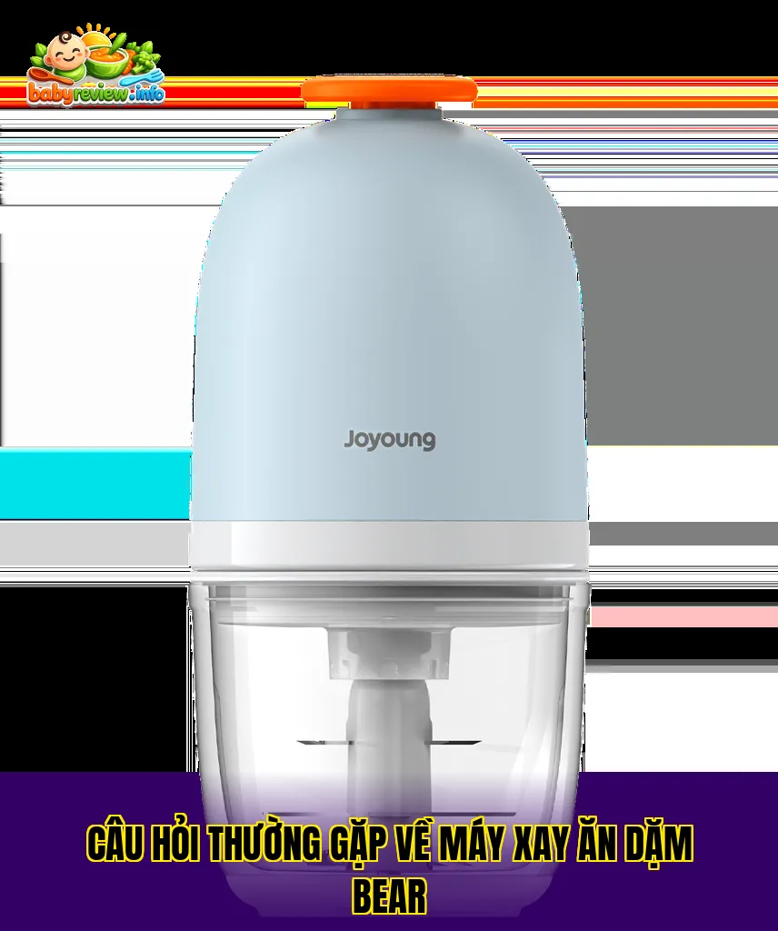 Câu hỏi thường gặp về máy xay ăn dặm Bear