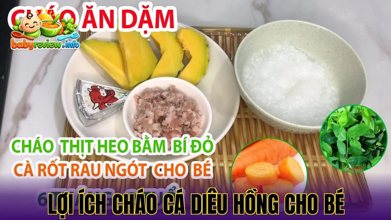 lợi ích cháo cá diêu hồng cho bé