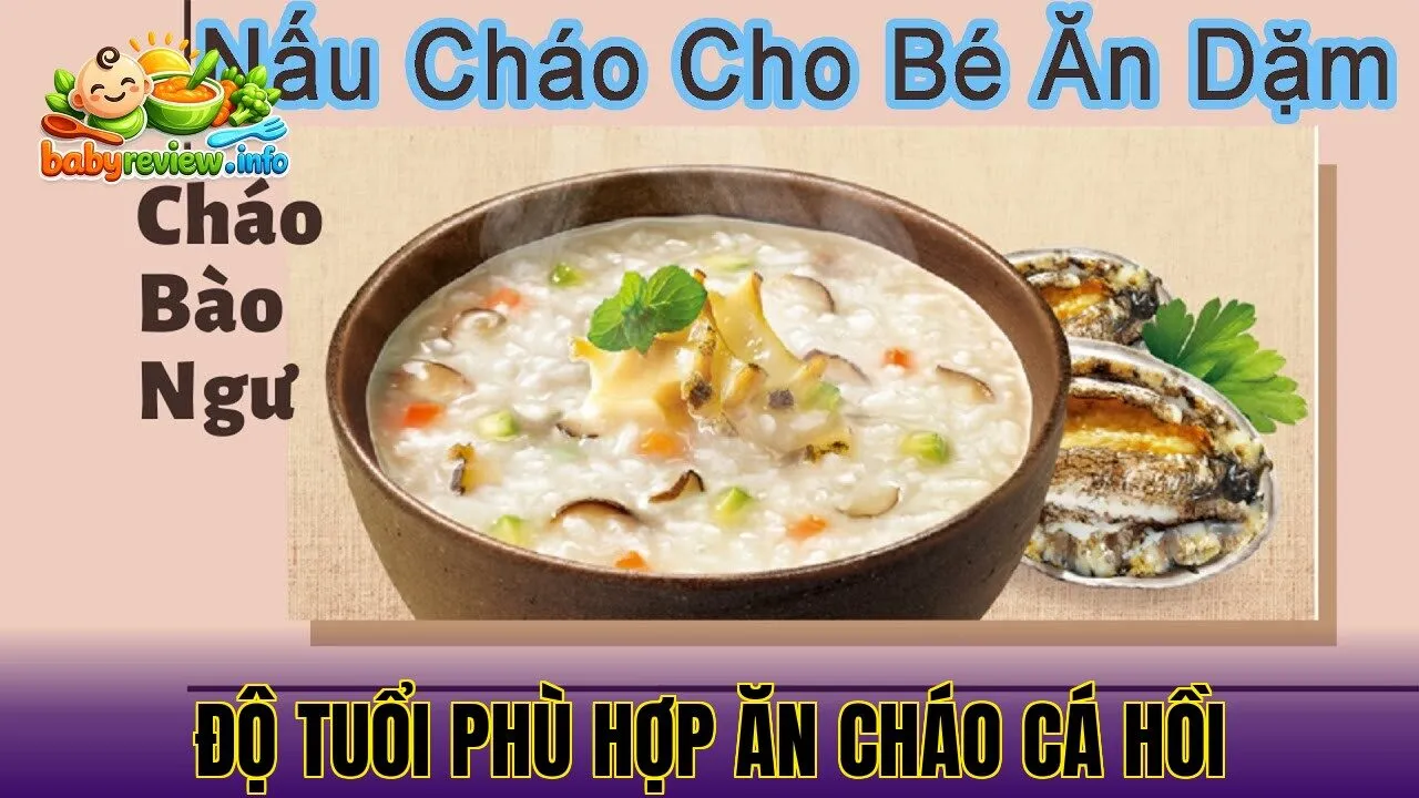 độ tuổi phù hợp ăn cháo cá hồi