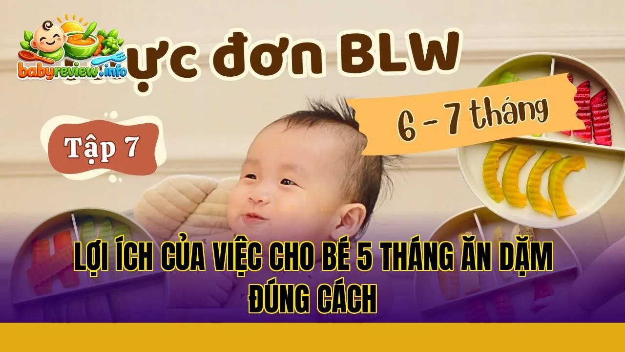 lợi ích của việc cho bé 5 tháng ăn dặm đúng cách