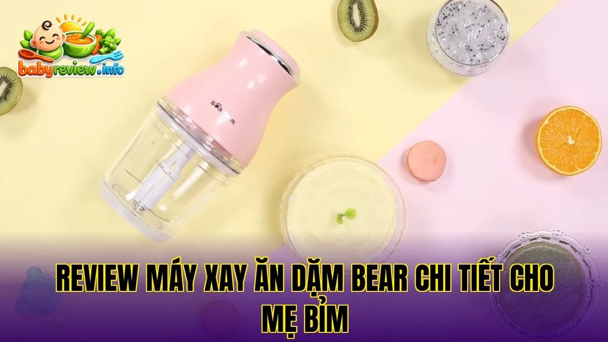 Review máy xay ăn dặm Bear chi tiết cho mẹ bỉm