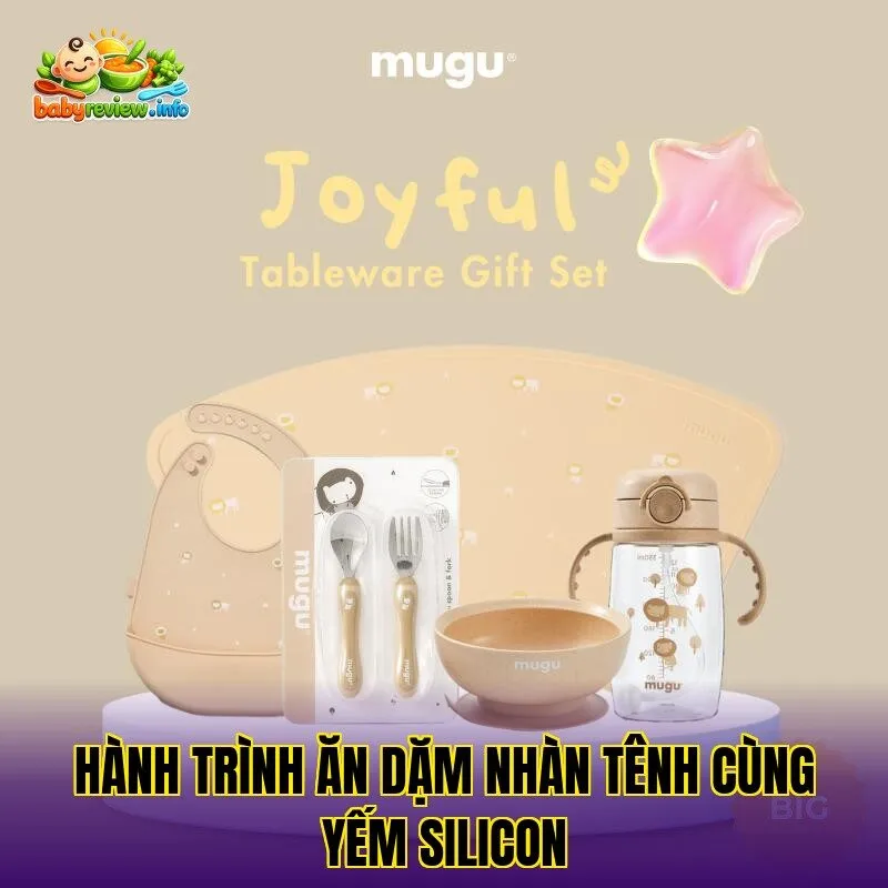 Hành trình ăn dặm nhàn tênh cùng yếm silicon