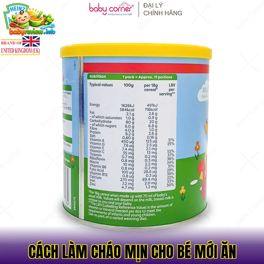 cách làm cháo mịn cho bé mới ăn
