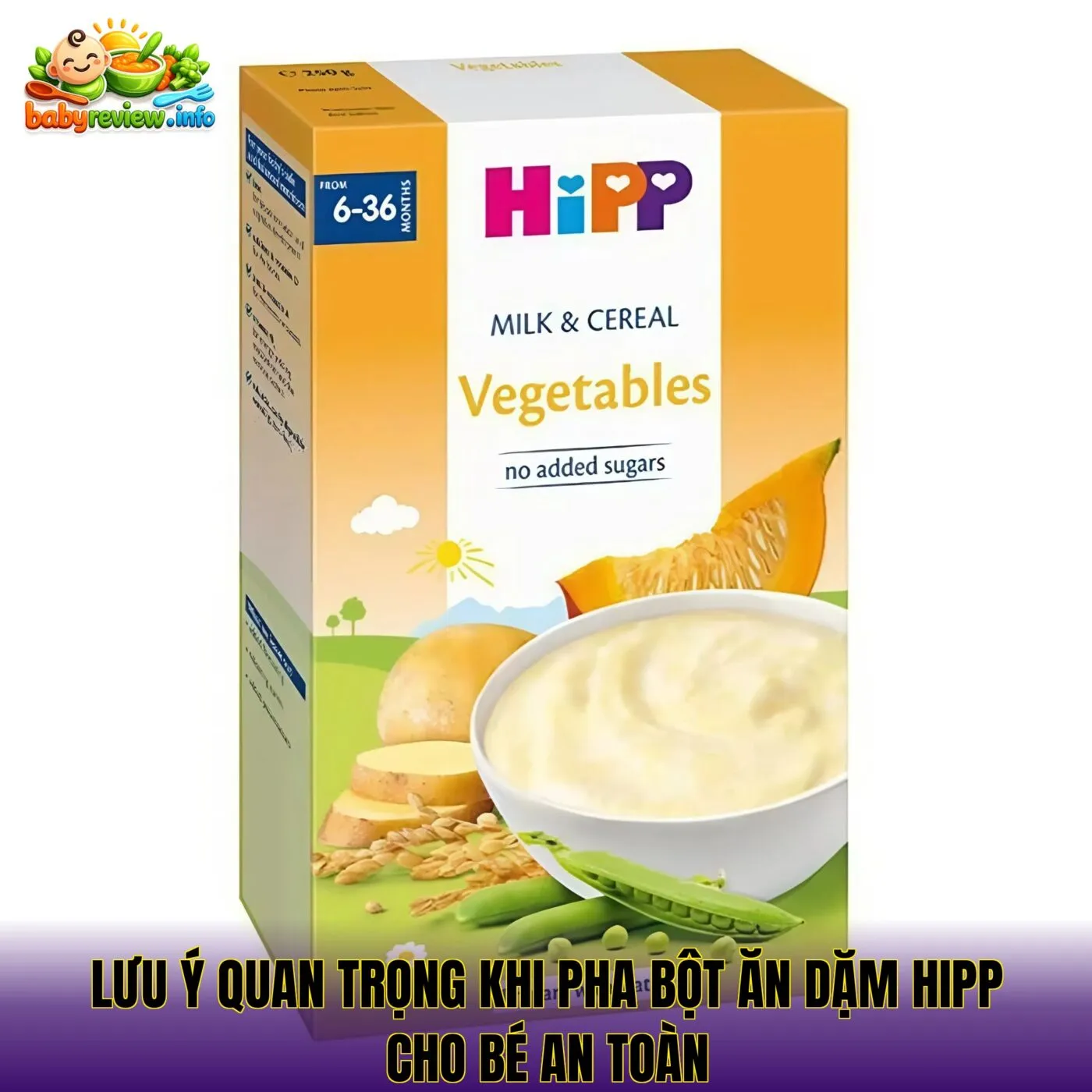 Lưu ý quan trọng khi pha bột ăn dặm HiPP cho bé an toàn