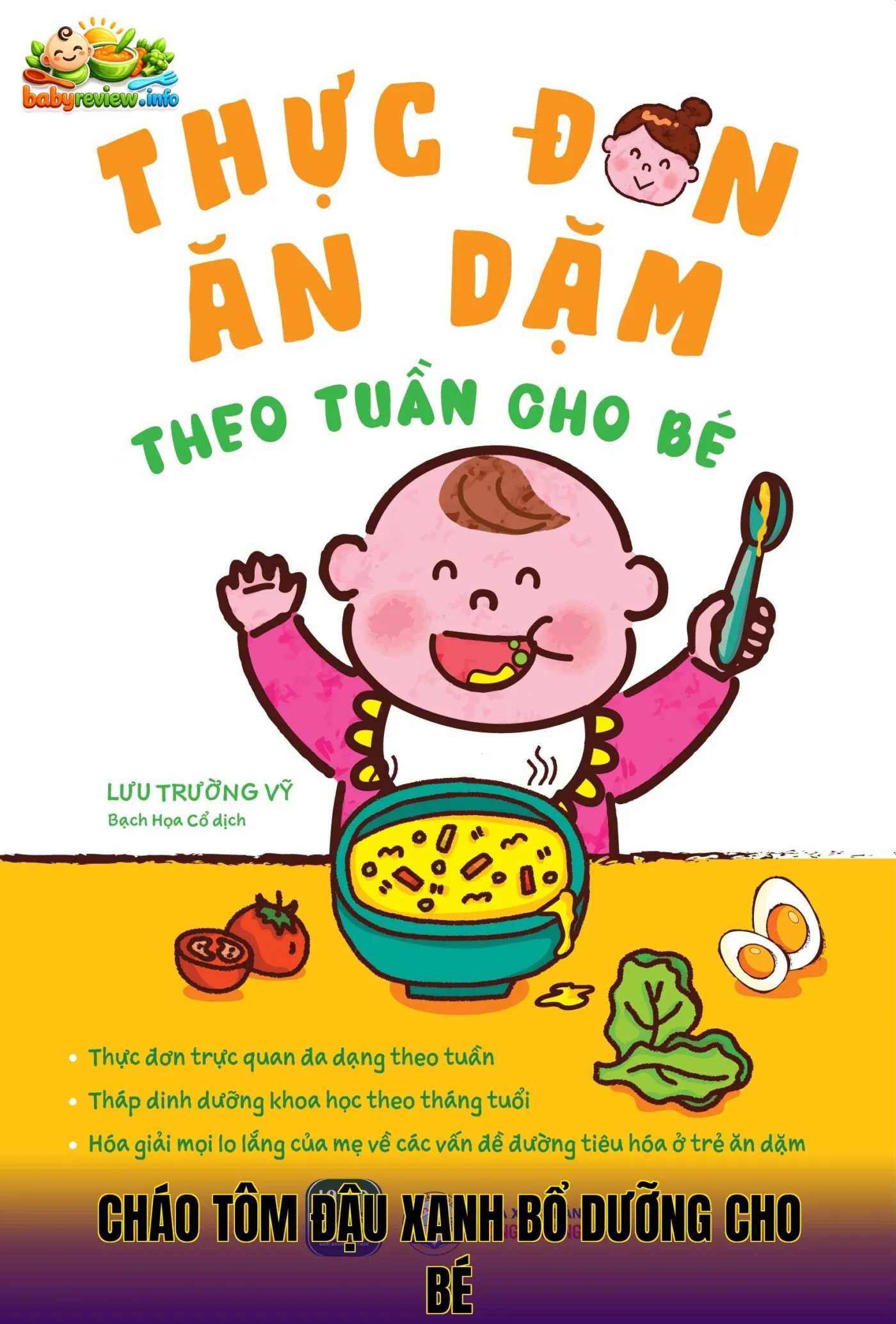 cháo tôm đậu xanh bổ dưỡng cho bé