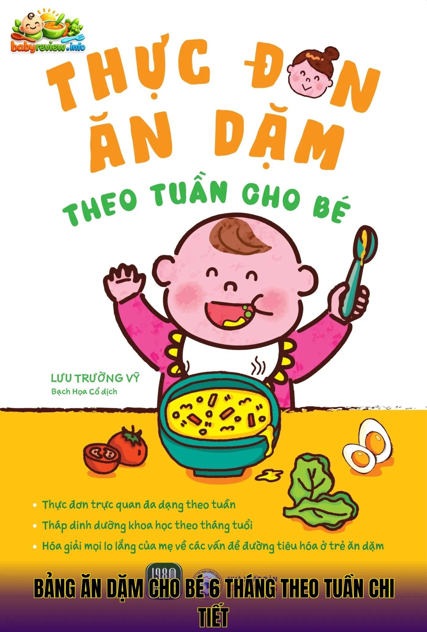 Bảng ăn dặm cho bé 6 tháng theo tuần chi tiết