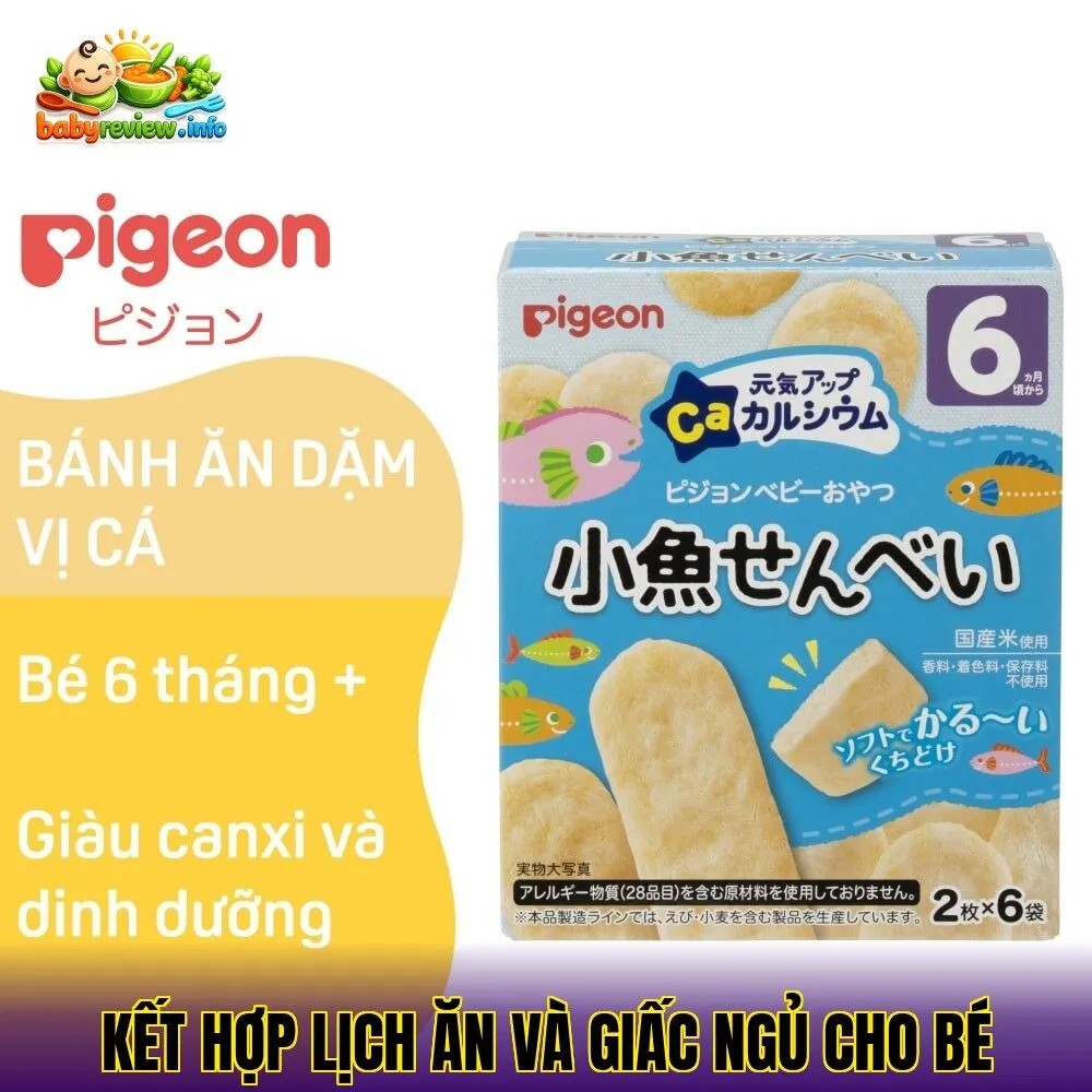kết hợp lịch ăn và giấc ngủ cho bé