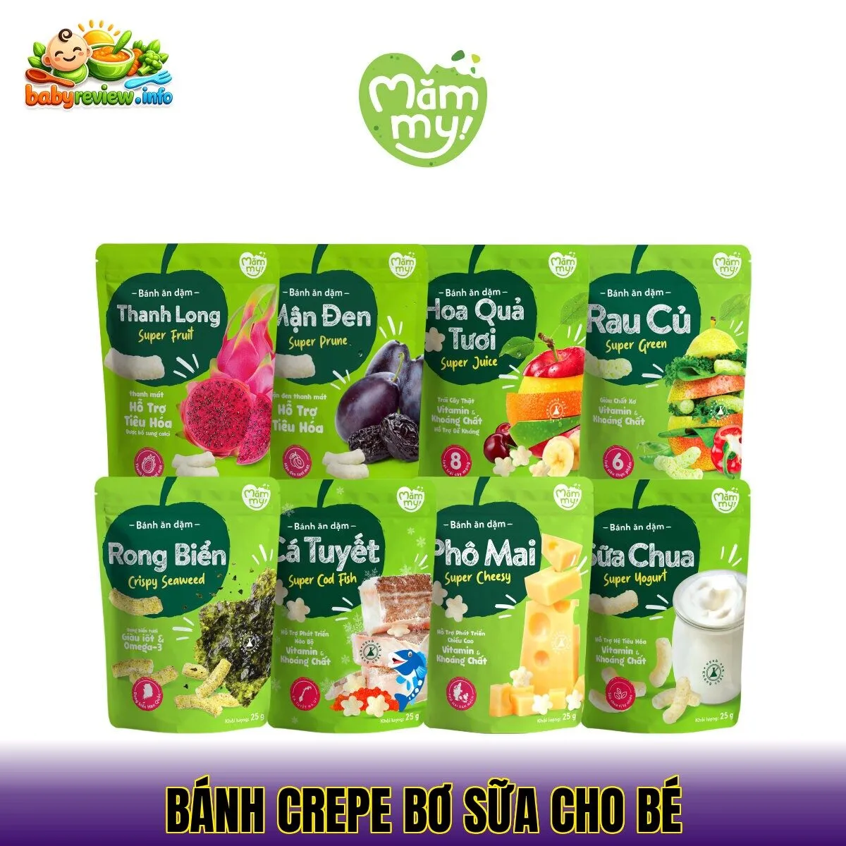 Bánh crepe bơ sữa cho bé