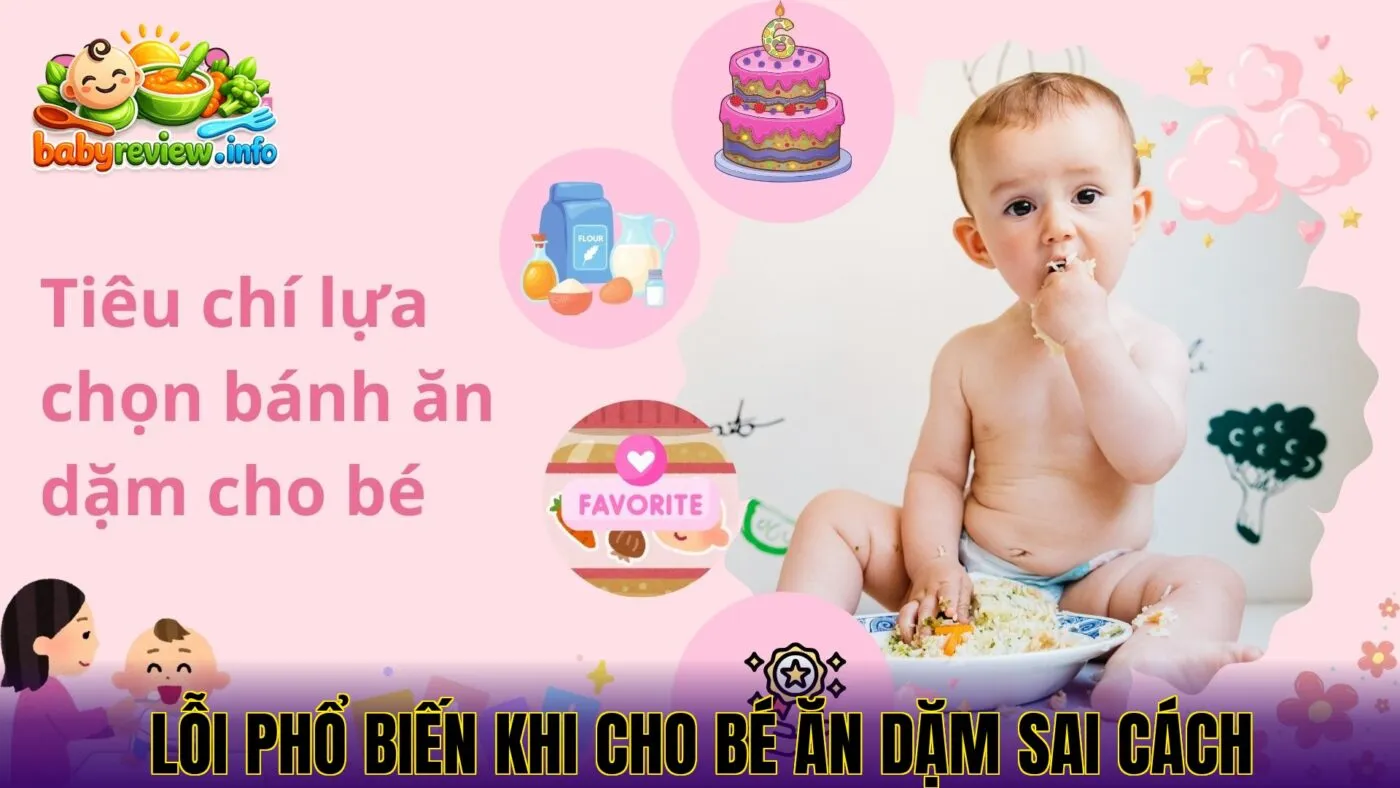 lỗi phổ biến khi cho bé ăn dặm sai cách