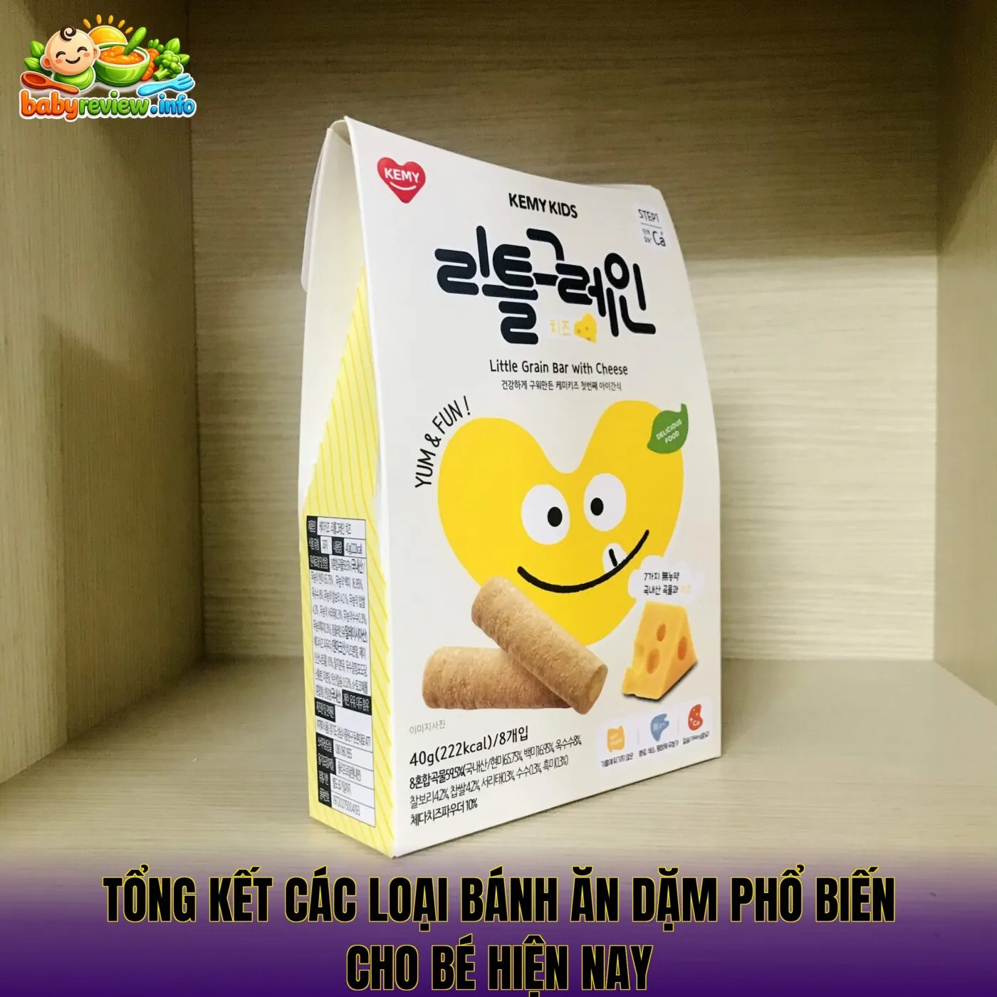 Tổng kết các loại bánh ăn dặm phổ biến cho bé hiện nay