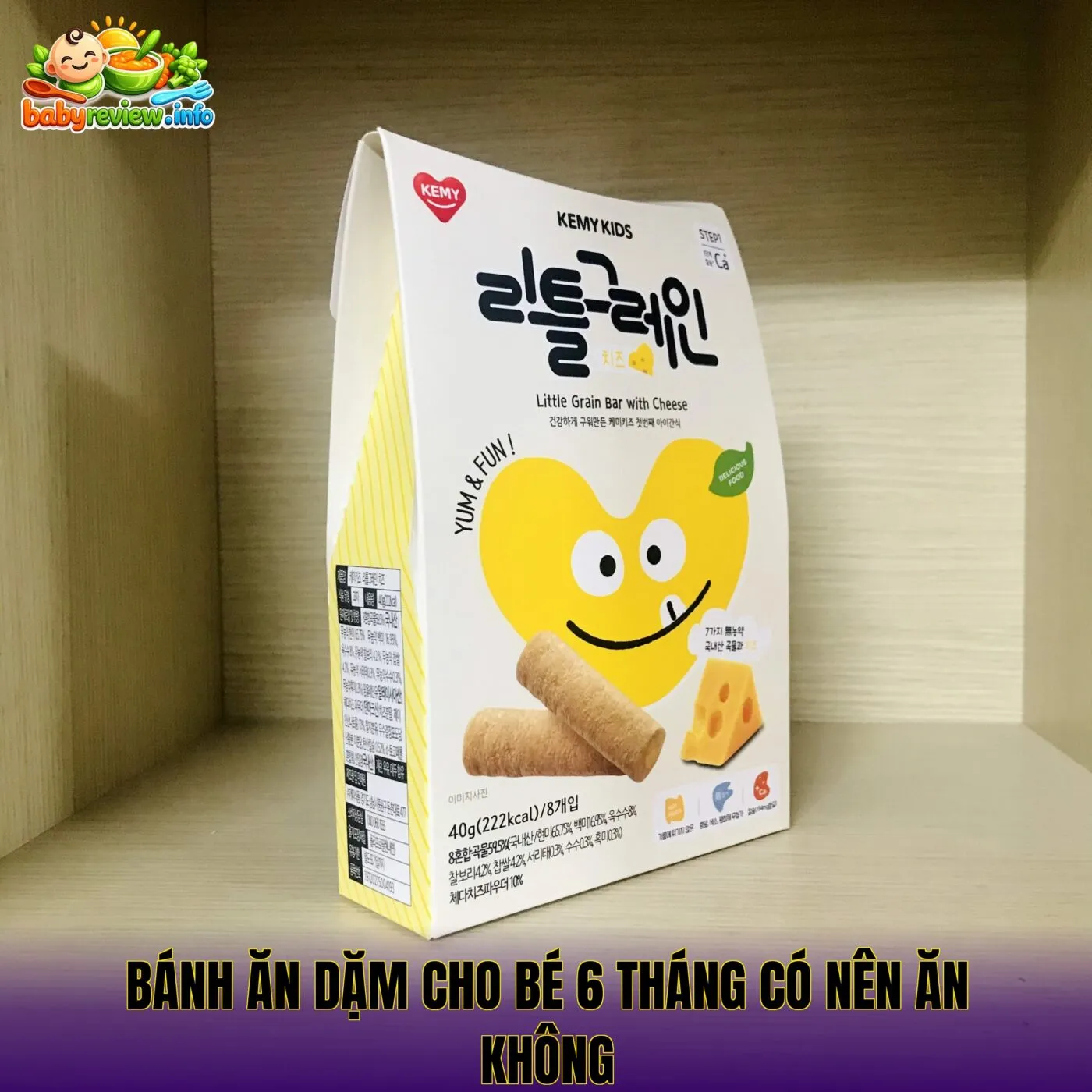 Bánh ăn dặm cho bé 6 tháng có nên ăn không