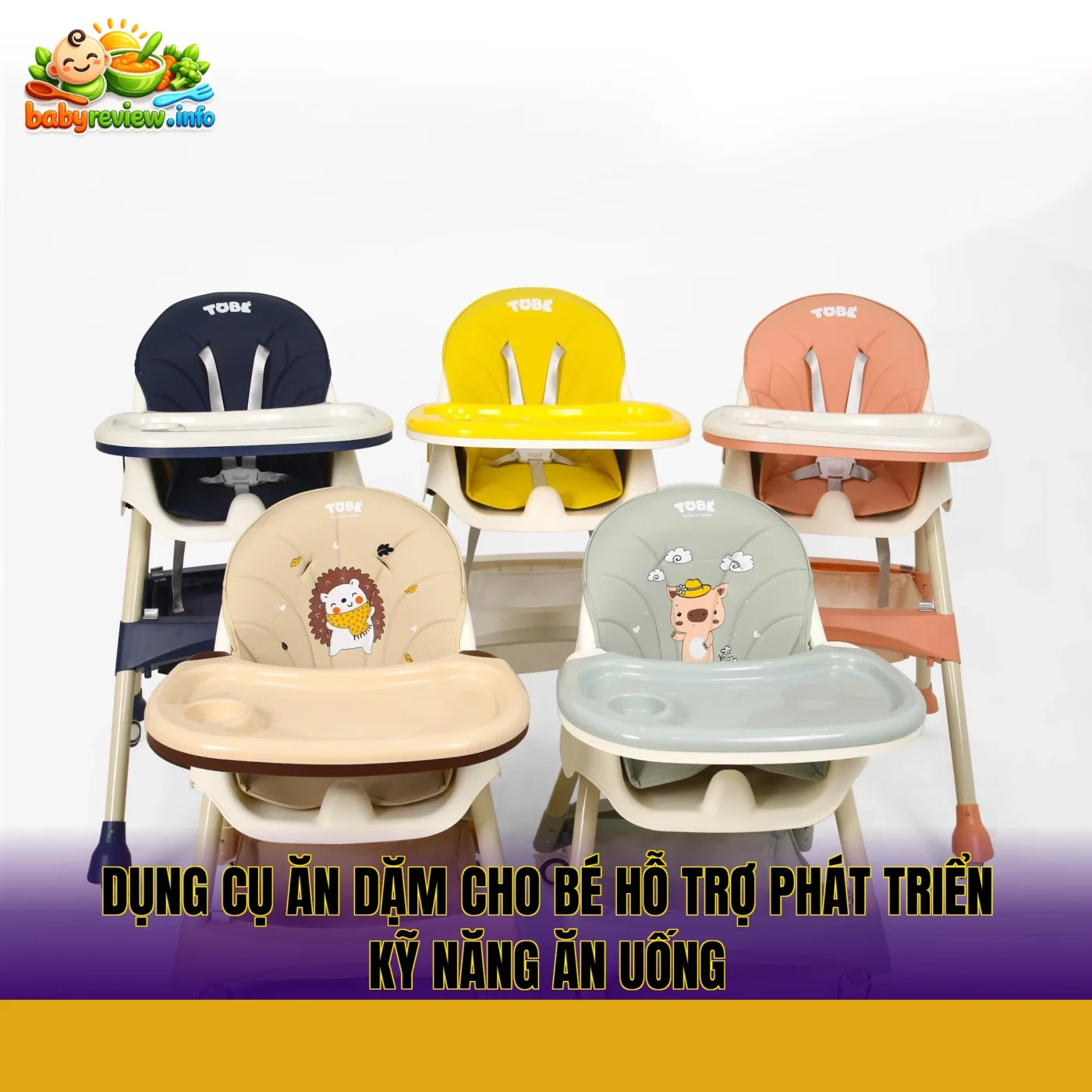 dụng cụ ăn dặm cho bé hỗ trợ phát triển kỹ năng ăn uống
