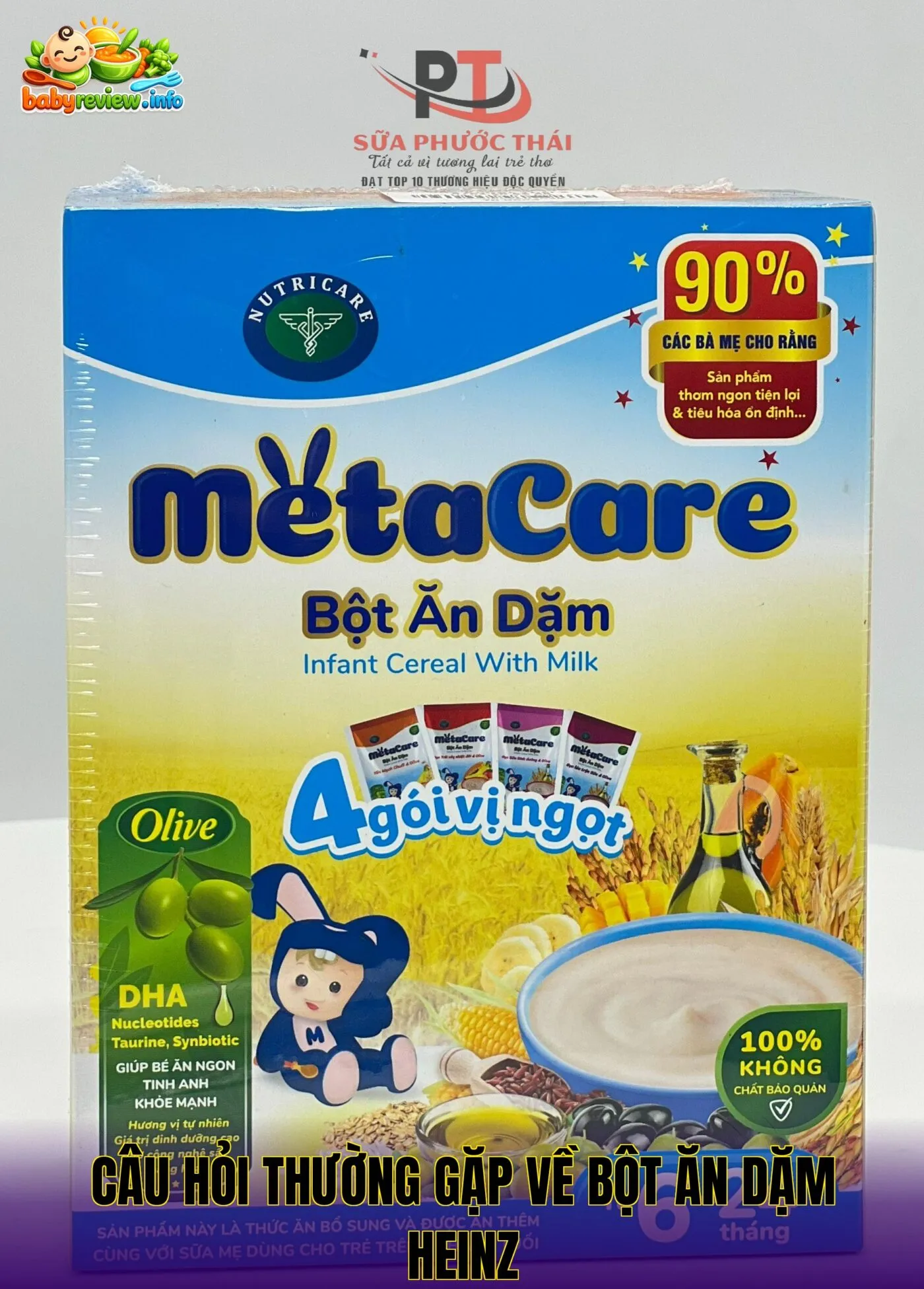 câu hỏi thường gặp về bột ăn dặm heinz