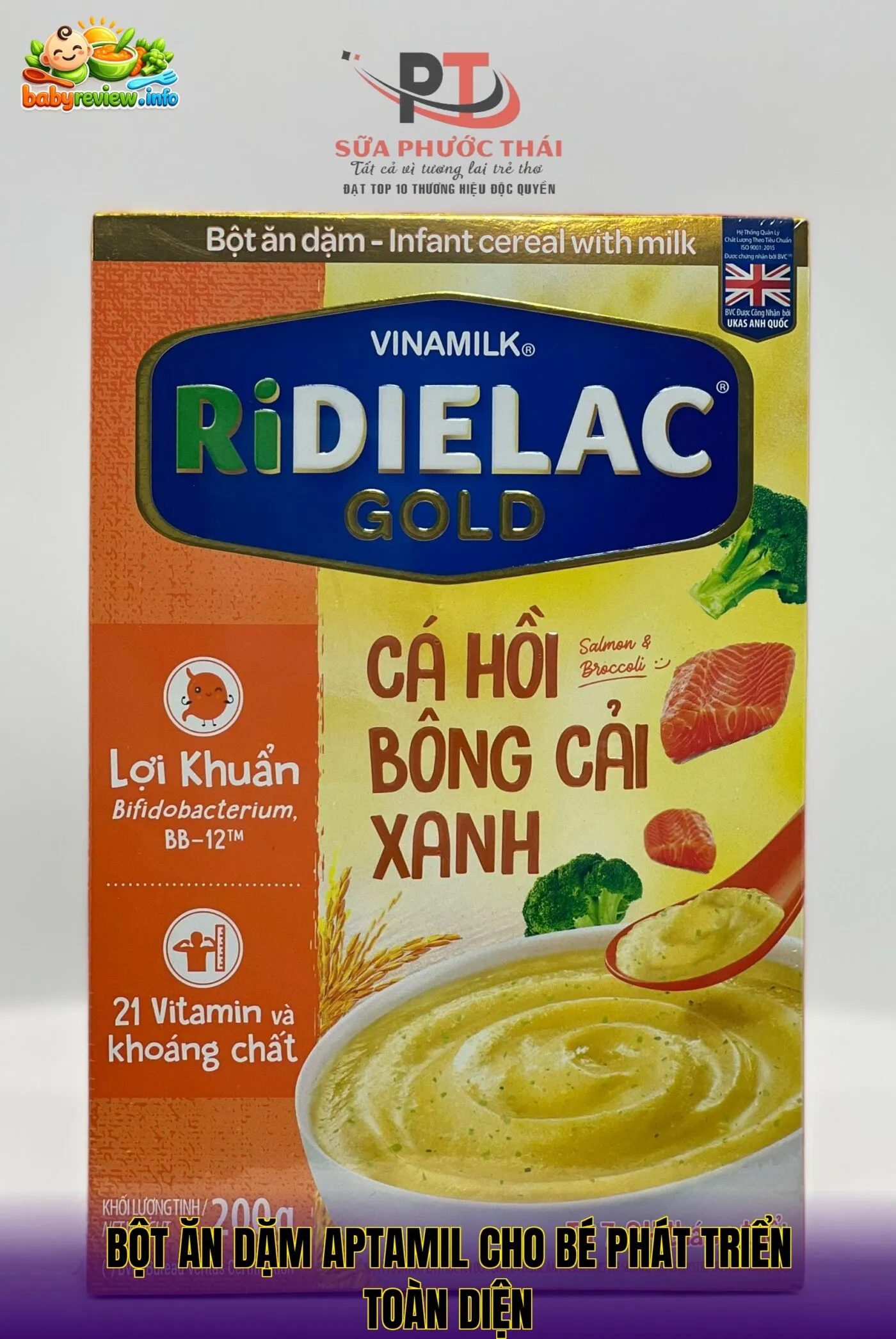 bột ăn dặm Aptamil cho bé phát triển toàn diện