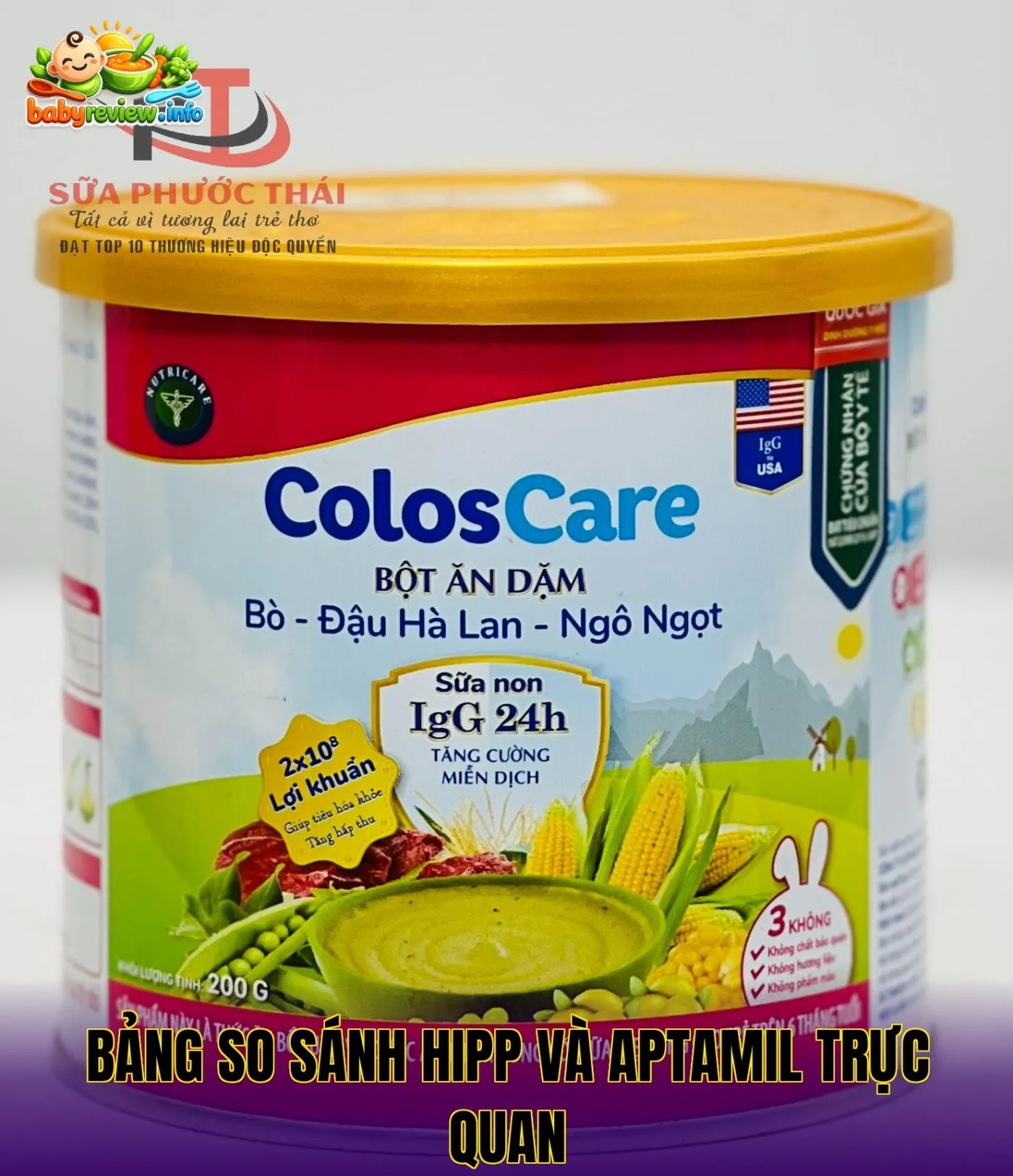 bảng so sánh hipp và aptamil trực quan