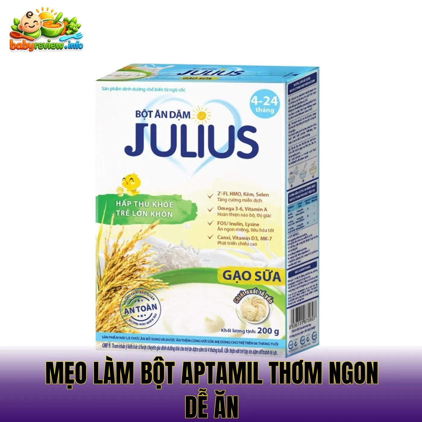mẹo làm bột Aptamil thơm ngon dễ ăn