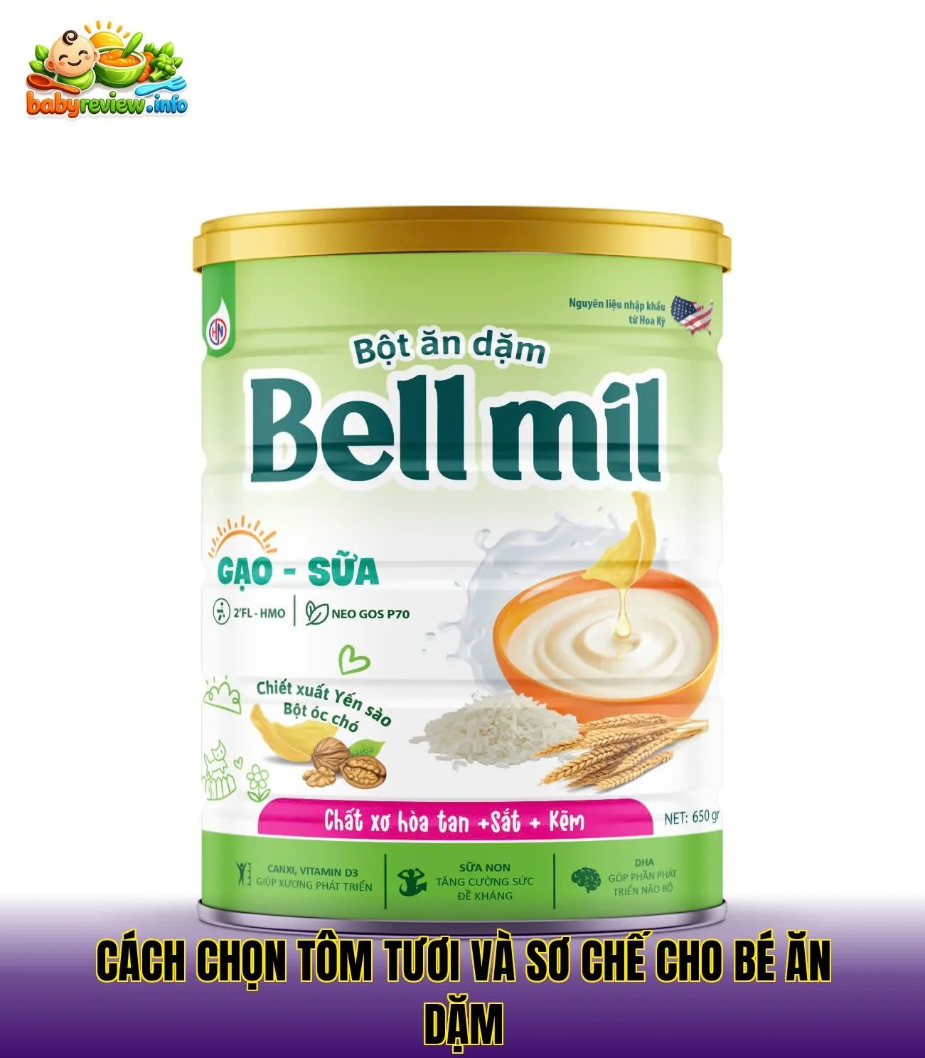 cách chọn tôm tươi và sơ chế cho bé ăn dặm