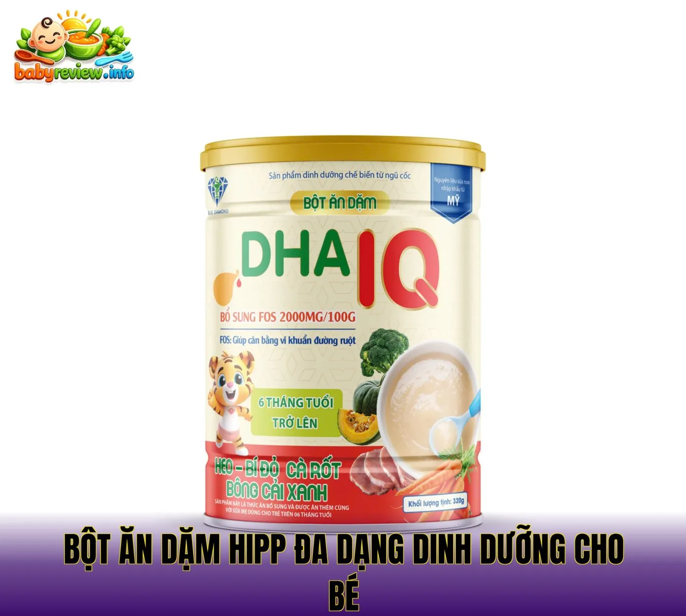 bột ăn dặm HiPP đa dạng dinh dưỡng cho bé