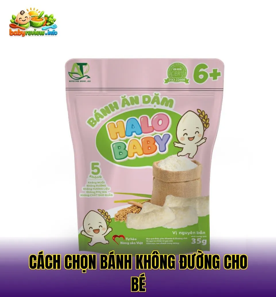 Cách chọn bánh không đường cho bé