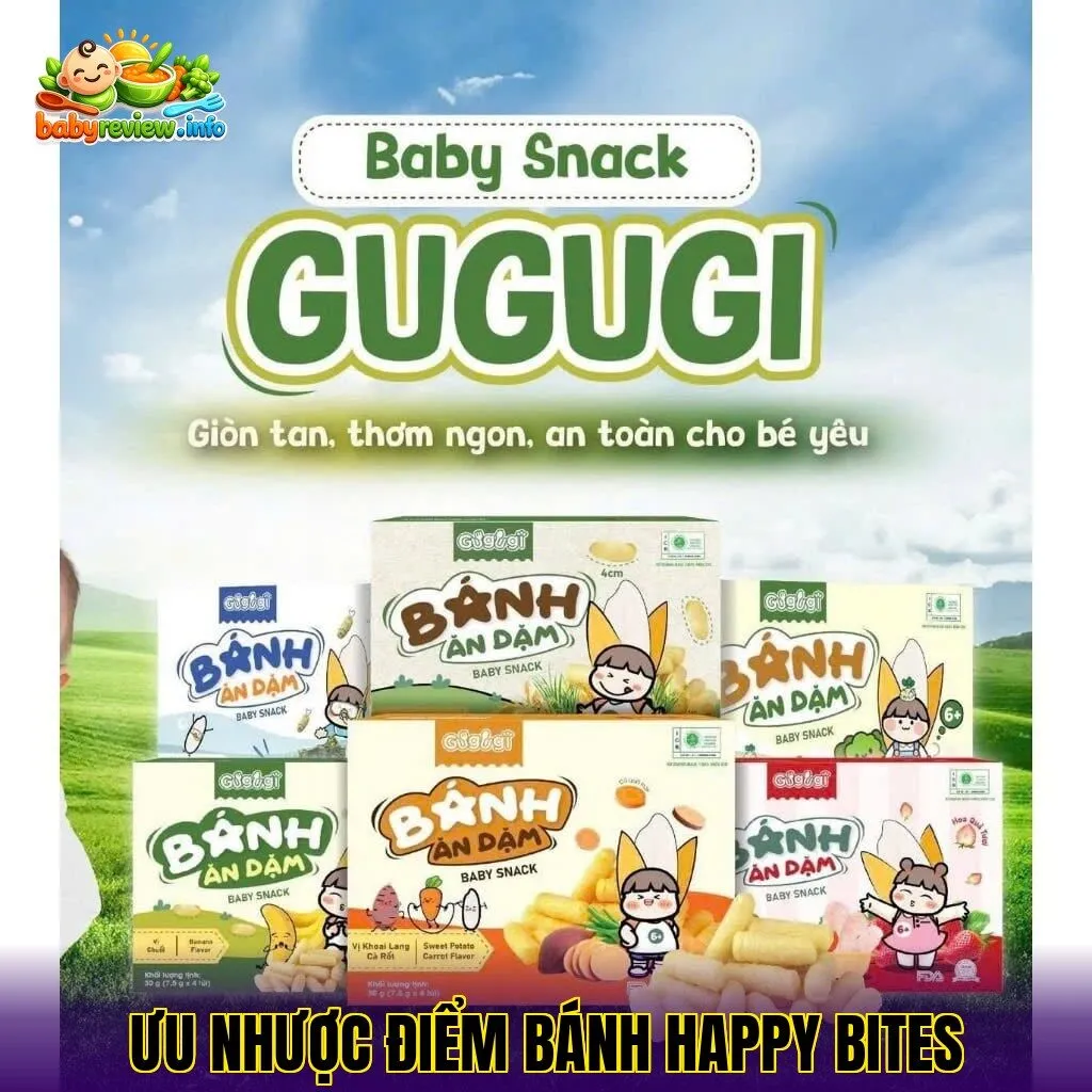 Ưu nhược điểm bánh Happy Bites
