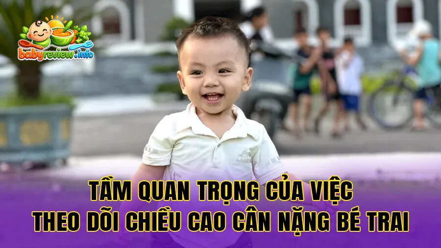 Tầm quan trọng của việc theo dõi chiều cao cân nặng bé trai