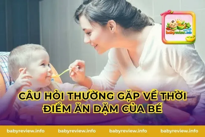 Câu Hỏi Thường Gặp Về Thời Điểm Ăn Dặm Của Bé
